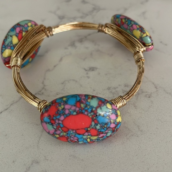 Lots of Beautiful Pastel Colors on this Handmade Bracelet - Picture 6 of 7